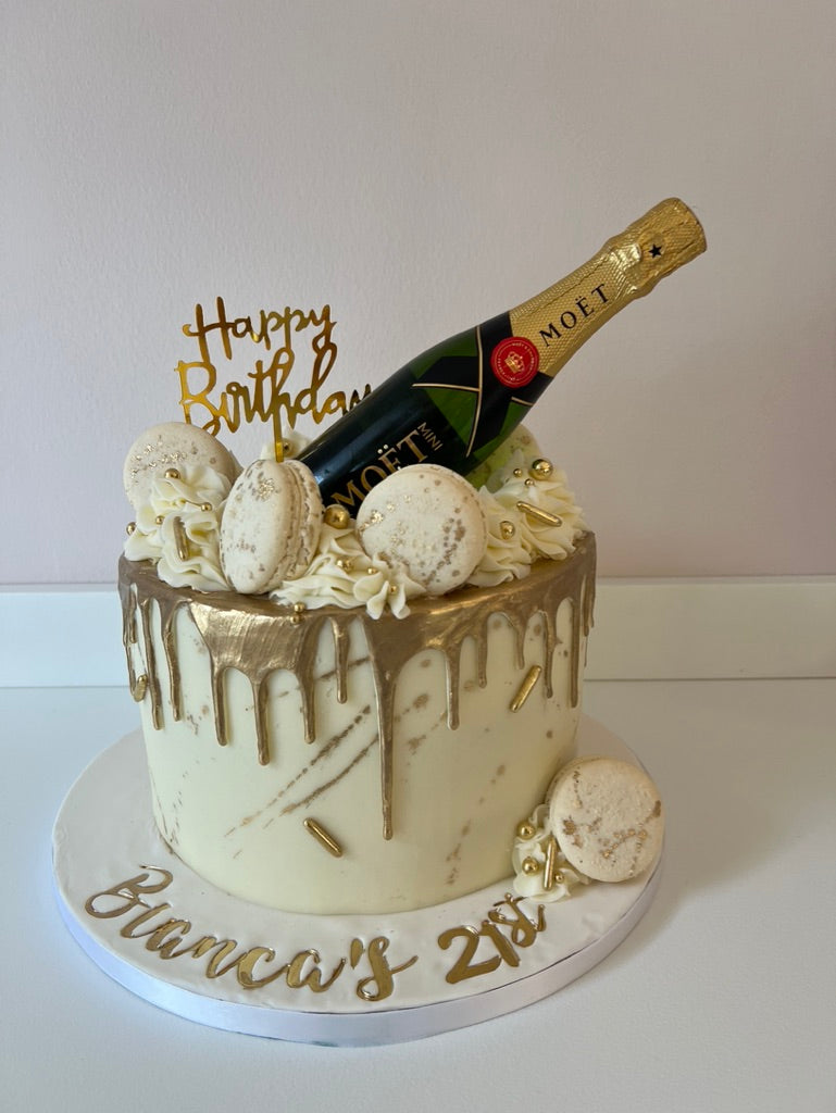 White elegant cake