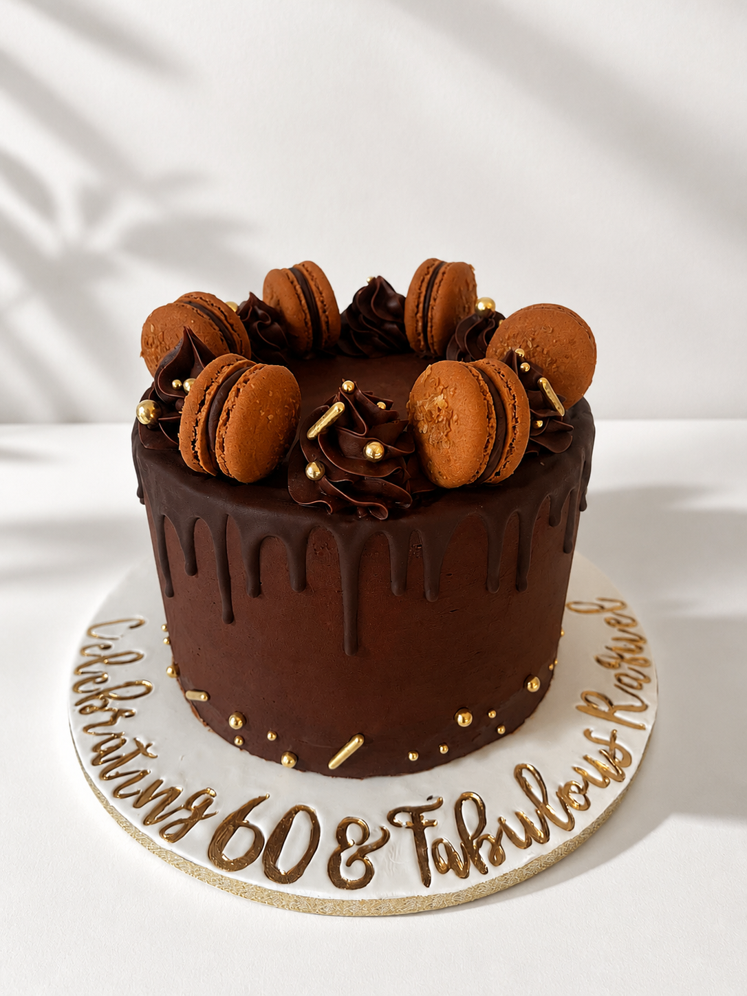 Chocolate Drip Cake macarons