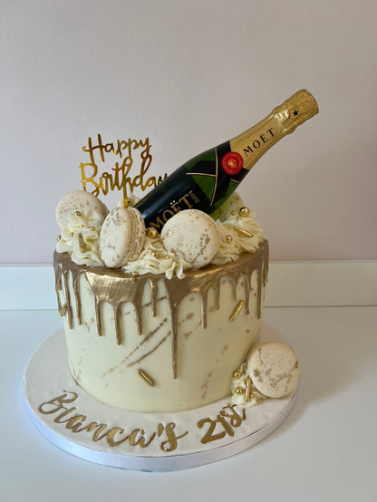 White elegant cake